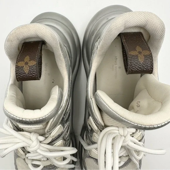 Louis Vuitton Archlight Metallic Sneakers Shoes - Picture 7 of 12